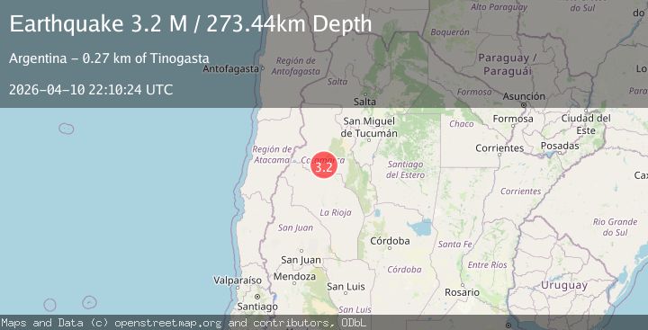 Map of Catamarca, Argentina