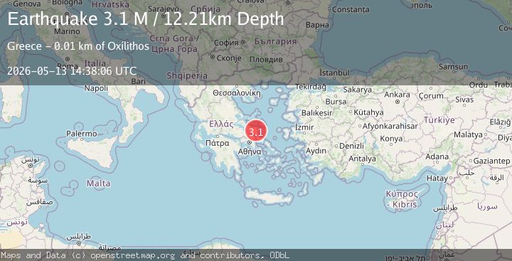 Map of Central Greece