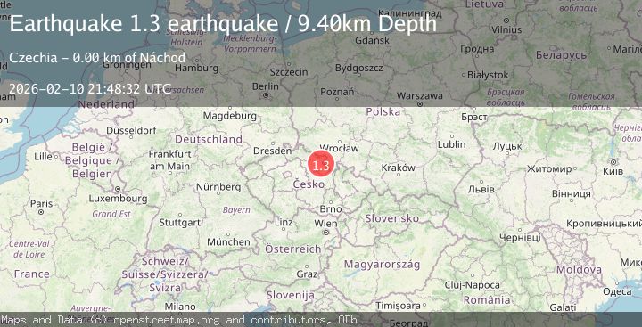 Map of Poland-Czech Republic border region