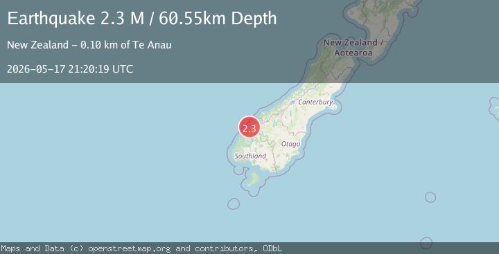 Map of Southland District, New Zealand