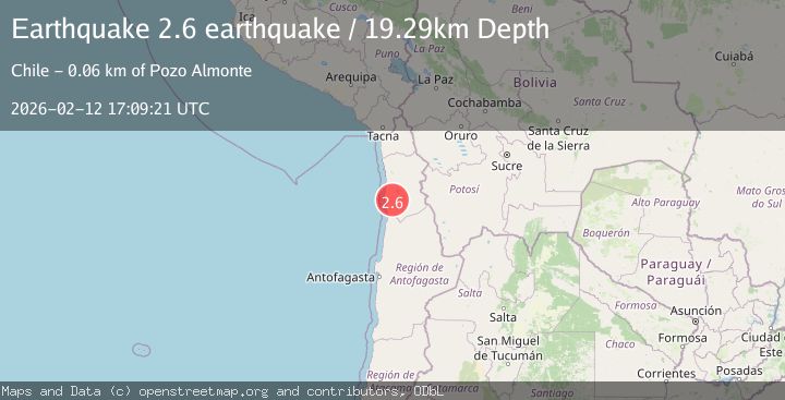 Map of Tarapaca, Chile