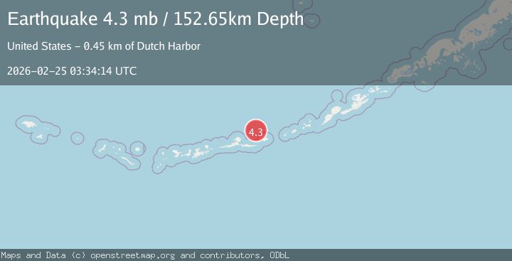 Map of Andreanof Islands, Aleutian Islands, Alaska