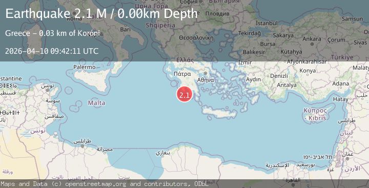 Map of Offshore southern Greece
