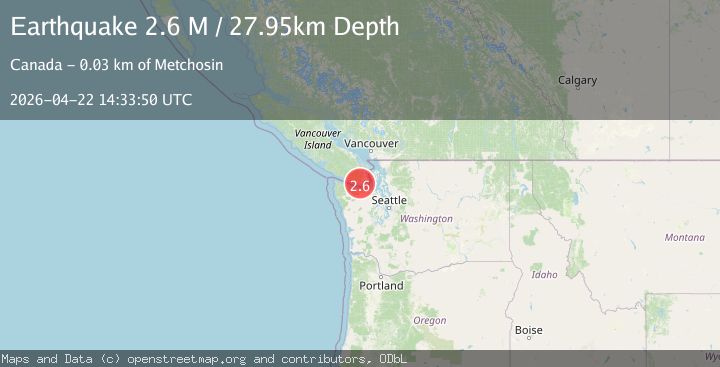 Map of Vancouver Island, Canada region