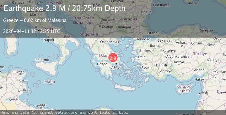 Map of Near the coast of Greece