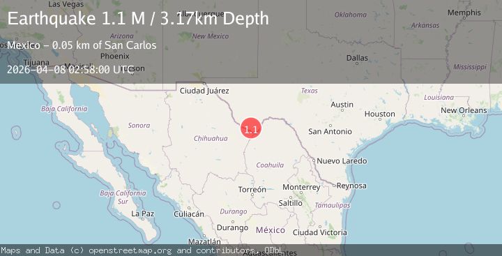 Map of Texas-Chihuahua border region