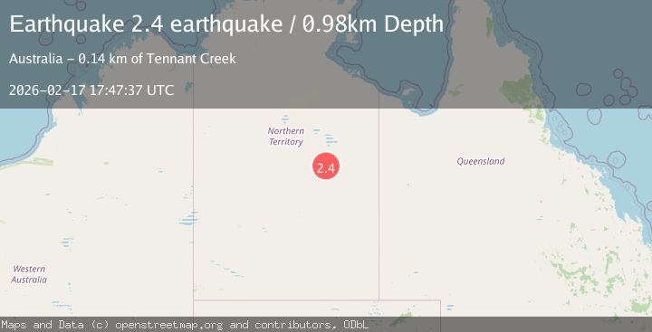 Map of Northern Territory, Australia