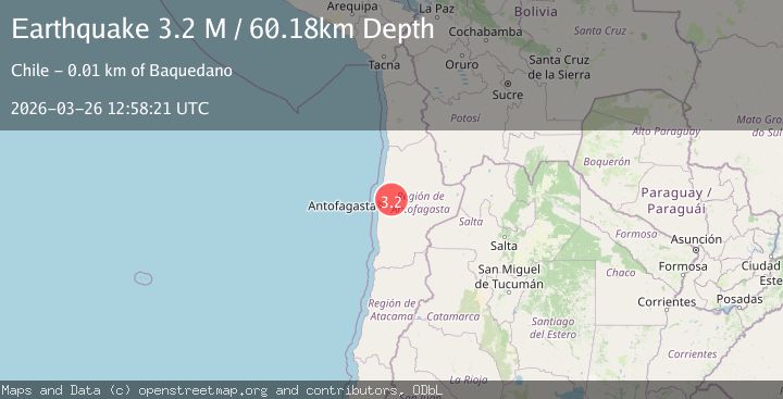 Map of Antofagasta, Chile