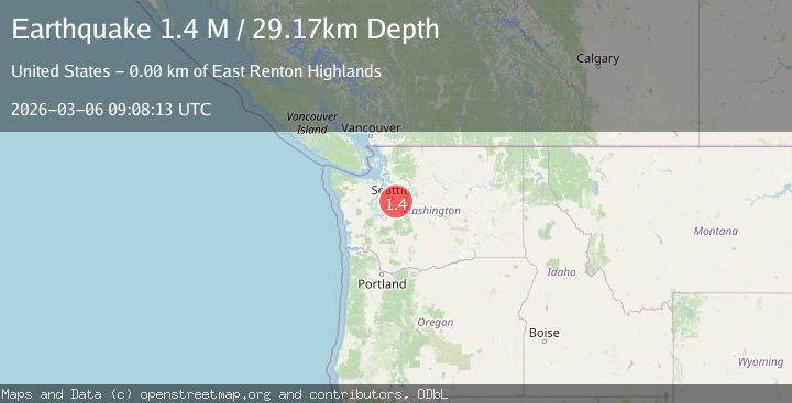 Map of Seattle-Tacoma urban area, Washington