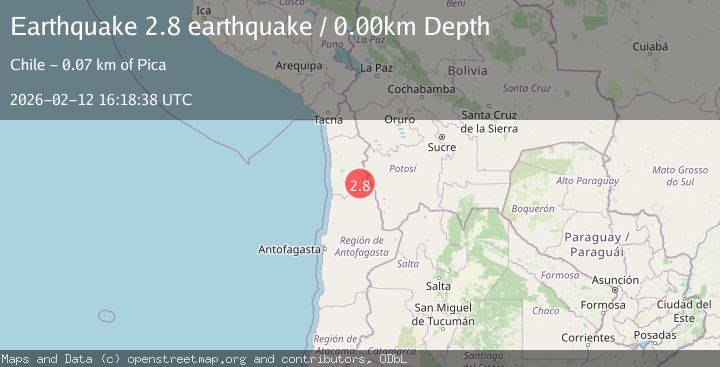 Map of Antofagasta, Chile