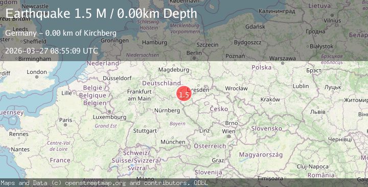 Map of Germany-Czech Republic border region