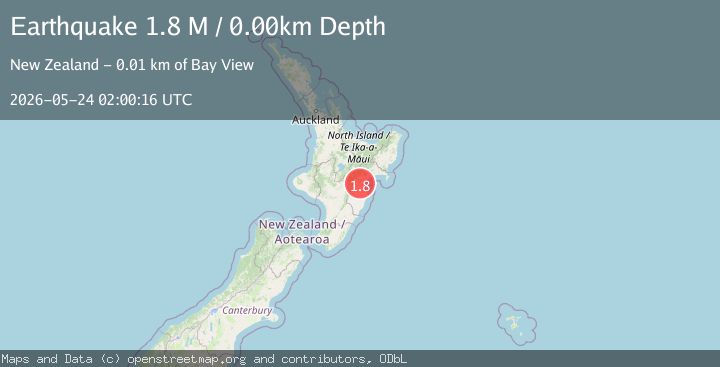 Map of Hastings District, New Zealand