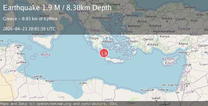 Map of Offshore southern Greece