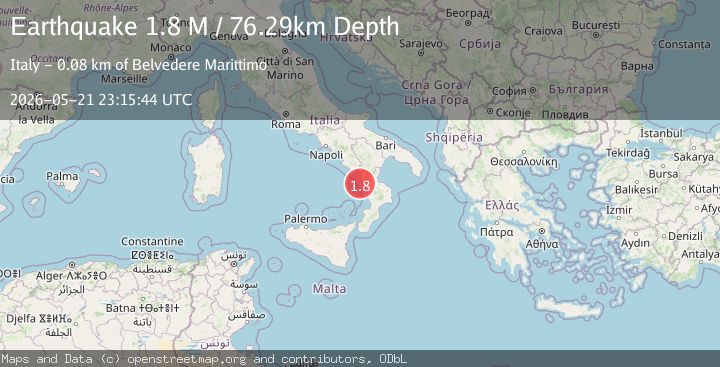 Map of southern Italy