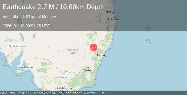 Map of New South Wales, Australia