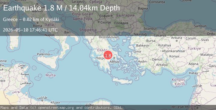 Map of Central Greece