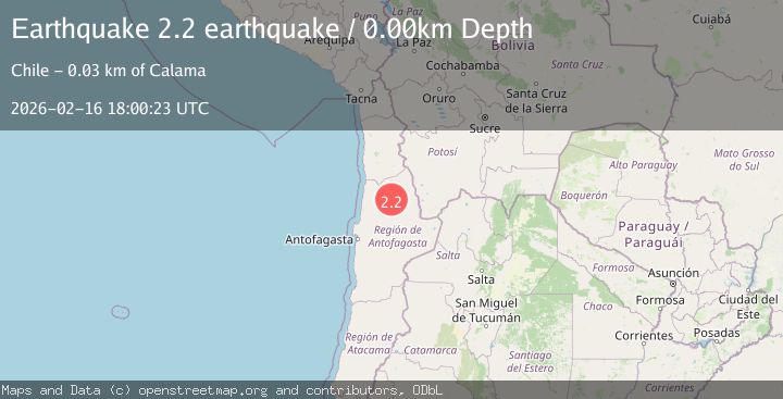 Map of Antofagasta, Chile