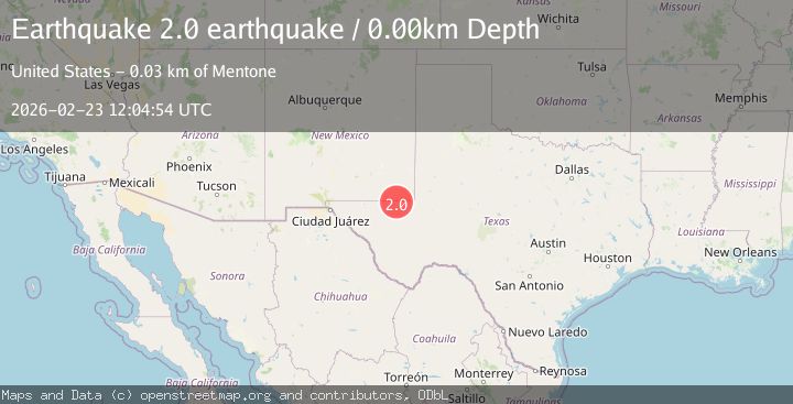 Map of western Texas