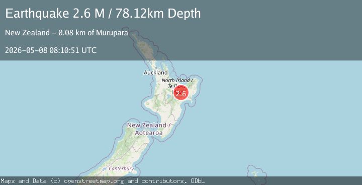 Map of Whakatane District, New Zealand