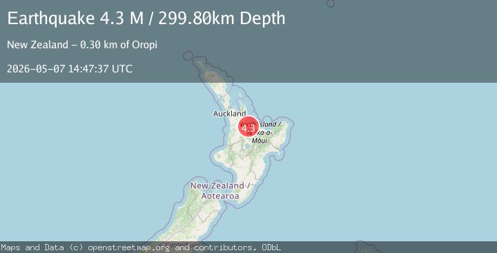 Map of Western Bay of Plenty District, New Zealand