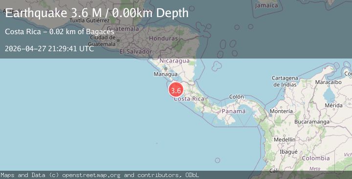 Map of Costa Rica