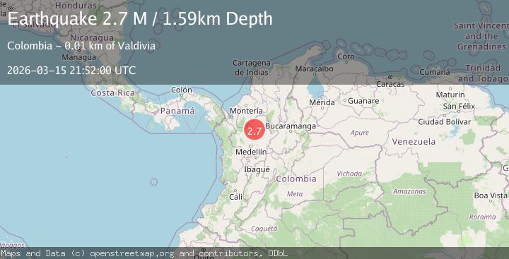 Map of northern Colombia