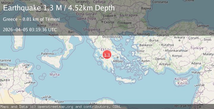 Map of Near the coast of Greece