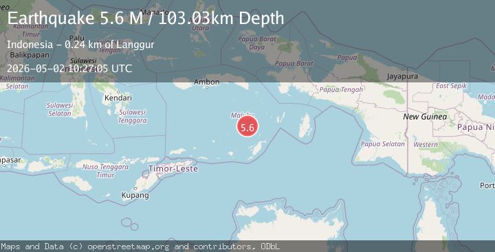Map of Banda Sea