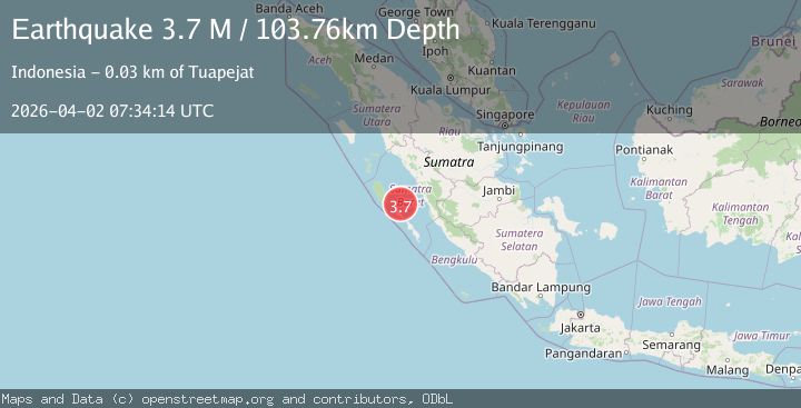 Map of Kepulauan Mentawai region, Indonesia