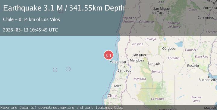 Map of off the coast of Coquimbo, Chile