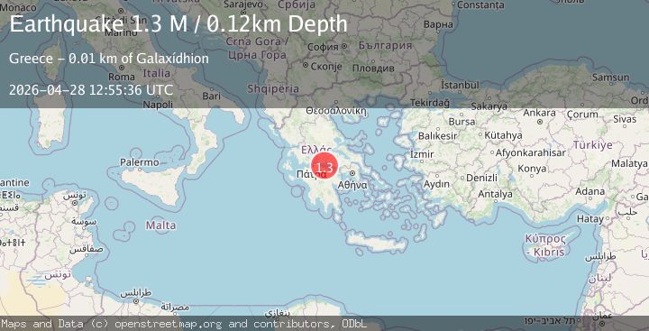 Map of Near the coast of Greece