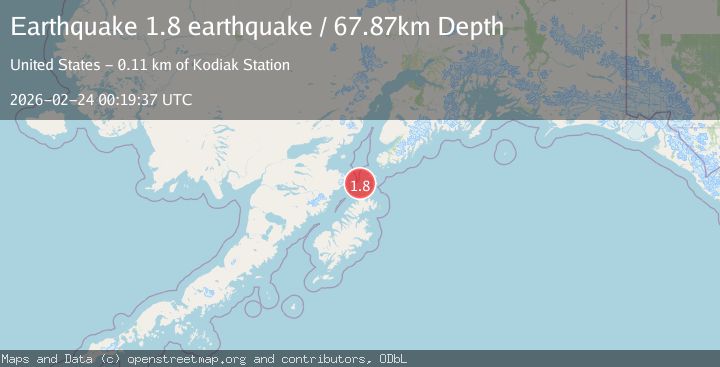 Map of Kodiak Island region, Alaska