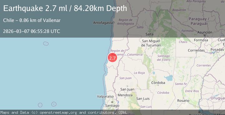 Map of Atacama, Chile