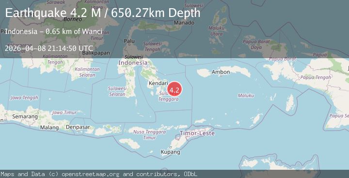 Map of Banda Sea