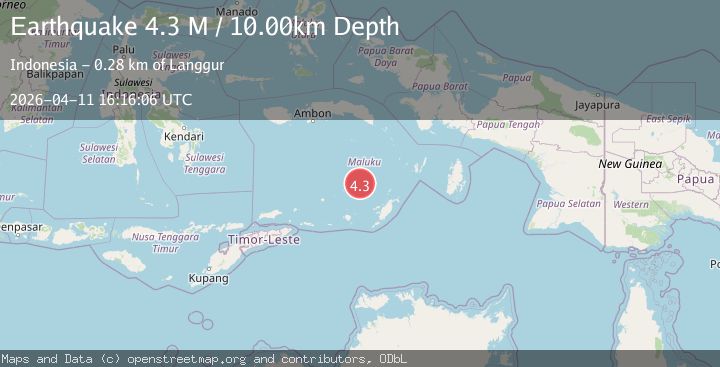 Map of Banda Sea