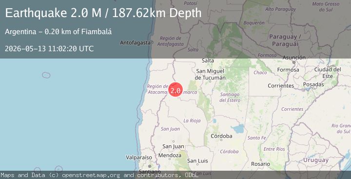 Map of Catamarca, Argentina