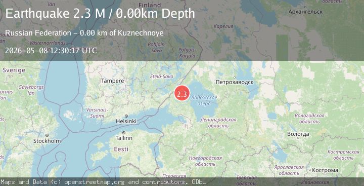 Map of Finland-Russia border region