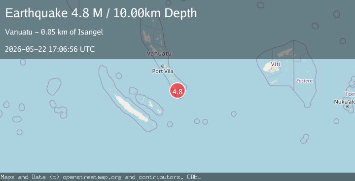 Map of Vanuatu