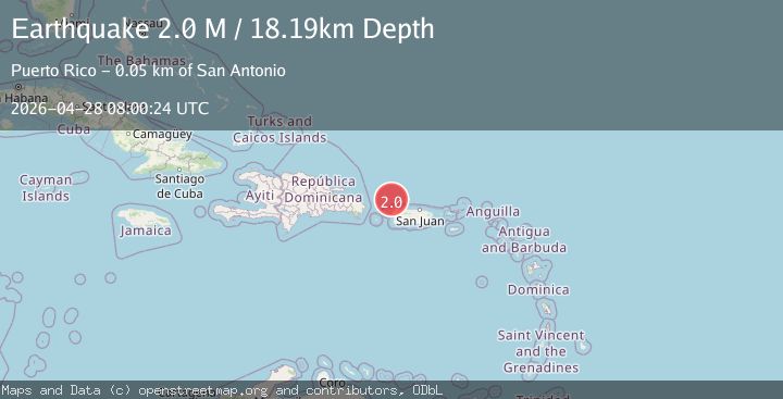 Map of Puerto Rico region