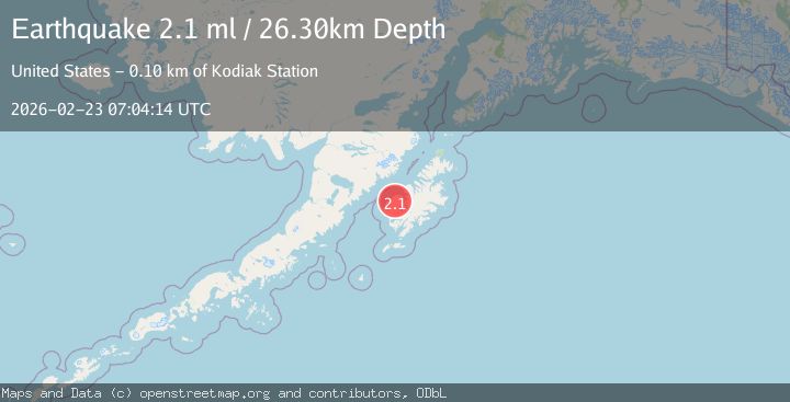 Map of Kodiak Island region, Alaska