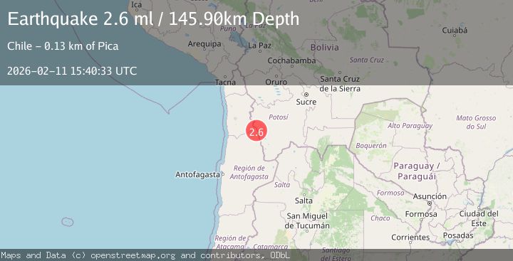 Map of Tarapaca, Chile