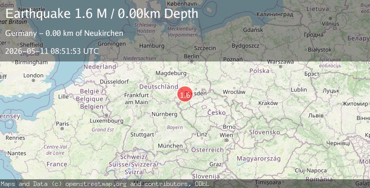 Map of Germany-Czech Republic border region
