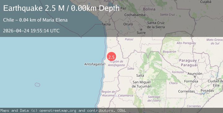 Map of Antofagasta, Chile