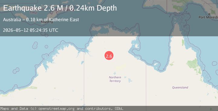 Map of Northern Territory, Australia