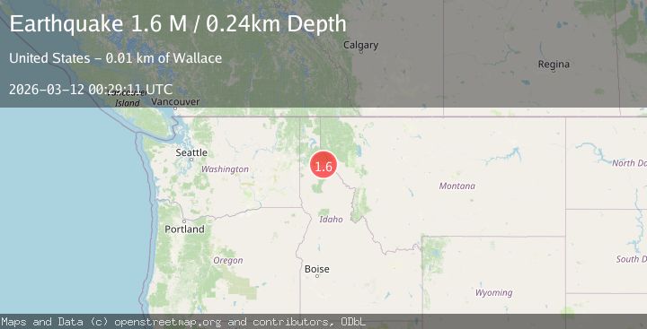 Map of northern Idaho