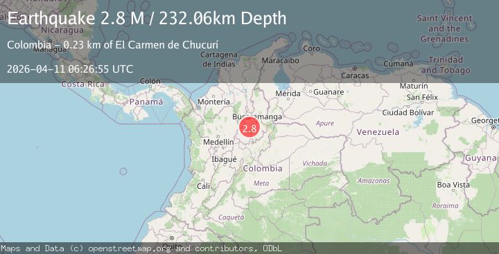 Map of northern Colombia