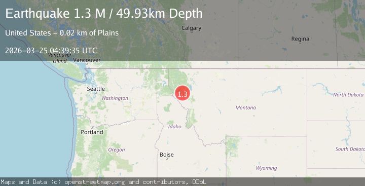 Map of western Montana
