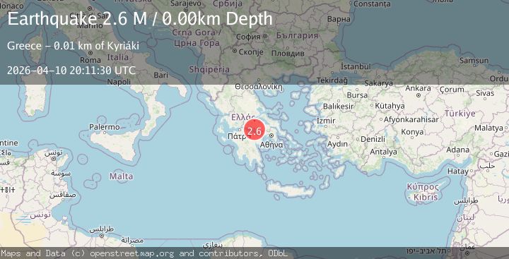 Map of Near the coast of Greece