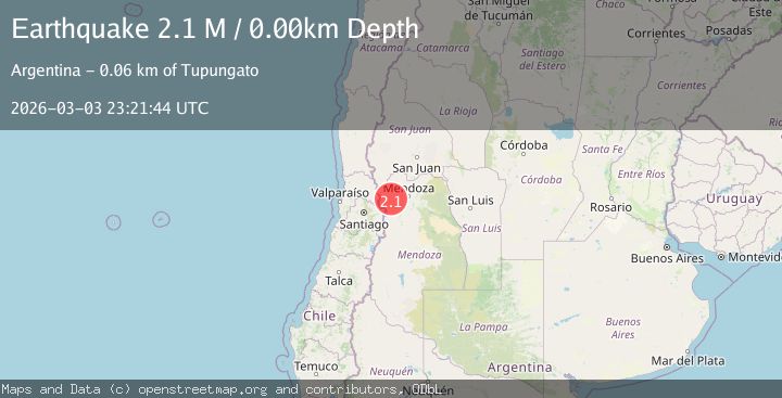 Map of Mendoza, Argentina