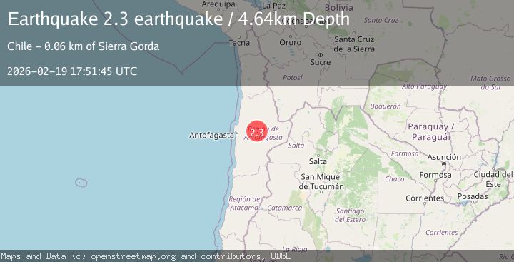 Map of Antofagasta, Chile